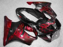 Injection mold Fairing kit for HONDA CBR600F4 99 00 CBR600 F4 1999 2000 CBR 600 ABS Red flames black Fairings set+7gifts HC15 2024 - buy cheap