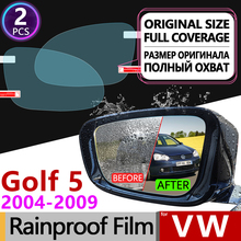 for Volkswagen VW Golf 5 MK5 2004 - 2009 1K Full Cover Anti Fog Film Rearview Mirror Rainproof Anti-Fog Films Clean Accessories 2024 - buy cheap