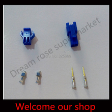 10 sets blue 2Pin/way Connector 2.54mm SM-2P Kit (male&female Housing+Terminal) for car / boat / ship ect. 2024 - buy cheap