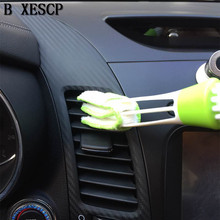BXESCP 6.5 polegada Dupla Terminou Medidor de Auto Car Ar Condicionado Saída de Ventilação Escova de Limpeza Do Carro Detalhamento Cleaner Blinds Duster Escova 2024 - compre barato