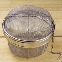 Stainless steel basket mesh ball soup strainers seasoning dregs bags filter flavor material metal colanders 2024 - buy cheap
