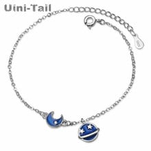 Uini-Tail hot new 925 sterling silver star month small universe bracelet Korea simple small fresh sweet trend jewelry ED073 2024 - buy cheap