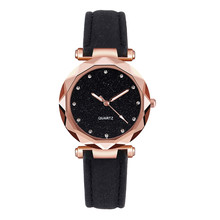 Luxury Women's Watches Leather Band Simple Diamond Dial Reloj mujer Ladies Watches Fashion Round Analog Clock Female Saat B50 2024 - buy cheap