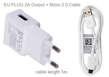 Cargador de teléfono adaptador UE EUA de 2A + Cable de datos USB 2,0 para Doogee X50L X70 X60 X80 X10S X11 X60L,Leagoo T8 T8S M10 M11 2024 - compra barato