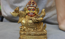 Estátua de buda usps para os eua s2891 5, templo do tibete em cobre puro 24k dourado e dourado vajani mahakala 2024 - compre barato