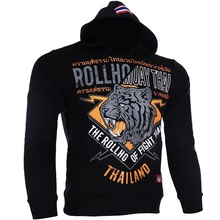 ROLLHO soft monkey fighter muay Thai boxing sport broadcast for free combat plus velvet hoodie hoodie fighting fitness man 2024 - buy cheap