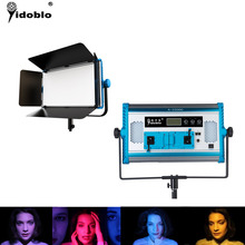 Yidoblo rgbw kit de painel de luz de vídeo led 140w, 2800k-9900k ajustável por dmx/telefone app/controle remoto, kit de iluminação contínua 2024 - compre barato