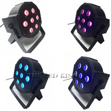 Refletor de led rgbw para palco, 4 em 1, mini luz par de led 7x12w para festa e shows, clube, dj, discoteca, bar 2024 - compre barato