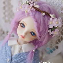 1PCS Doll Accessories Wigs Beautiful Purple 1/3 1/4 1/6 1/12 Short BJD Doll Wigs 2024 - buy cheap