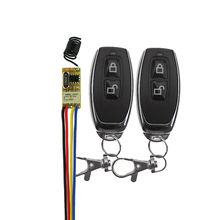 Micro interruptor remoto dc 3.5v-12v, receptor miniatura de relé + 2 transmissores 3.7v 4.5v 5v 6v 9v 12v minitype pequeno txtx