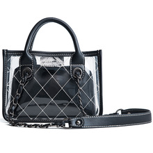Transparent bags for women 2019  PVC Jelly Crossbody bag Chain Shoulder Bag luxury handbags women bags designer bolsa feminina 2024 - buy cheap