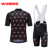 Women Cycling Jerseys Team WATERMELON Bicycle Clothing Bike Clothes Short Sleeve Sport Wear MTB/ROAD Cycling Sets 3D Gel Pad 2024 - buy cheap