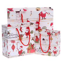 1pc fashion Cartoon Santa Claus Pattern Gift Packing Bag Christmas Snowman Paper Candy Bag Gift Wrapping Box Gift 2024 - buy cheap