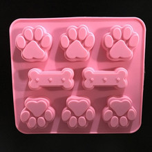 Силиконовые кошачьи косточки для собак Шоколад Мыло пудинг желе конфеты ледяное печенье плесень Пан Формы для выпечки оптовая продажа 2024 - купить недорого
