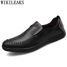 Driving Shoes Men Leather Mens Casual Shoes Hot Sale Genuine Leather Shoes Men Loafers Venting Hole Sepatu Slip On Pria Ayakkabi 2024 - buy cheap