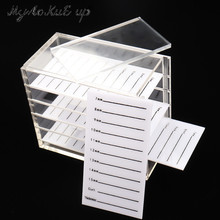 False Eyelashes Storage Box 5 Layers Acrylic Pallet Lash Holder For Eyelash Extension Individual lash Volume Display Stand Tools 2024 - buy cheap