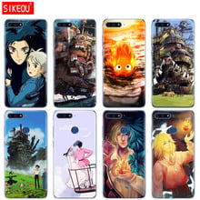 Silicone Cover Phone Case For Huawei Honor 7A PRO 7C Y5 Y6 Y7 Y9 2017 2018 Prime Howl's Moving Castle 2024 - buy cheap