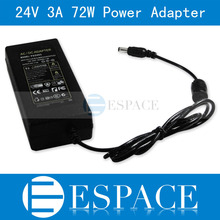 20piece/lot New 24V 3A 72W Power Supply AC 100-240V to DC Adapter For 3528 5050 Strip LED with US/EU plug  free fedex 2024 - buy cheap