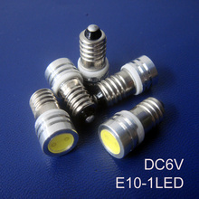High quality DC6.3V E10,E10 Led Light,E10 Led,E10 Bulb 1W,E10 LED Lamp,E10 Light 6.3V,E10 Indicator Lamp,free shipping 10pcs/lot 2024 - buy cheap