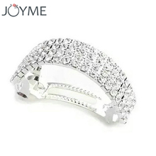 Free Shipping New Charm Crystal Rhinestone Half Moon Barrettes Hair Clip Clamp Hairpin Headwear Hair Accessories for Women 2024 - buy cheap