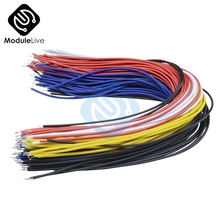 100PCS 20CM Color Flexible Two Ends Tin-plated Breadboard Jumper Cable Wires Diy 2024 - buy cheap