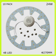 Wholesale10-lâmpadas de led redondas, 24w, escala, led de teto 23 lm, 272mm, lâmpada circular 2d 2024 - compre barato