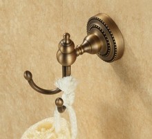Suporte de parede vintage retrô de bronze, acessório para banheiro para pendurar toalha e casaco, gancho para robe mba091 2024 - compre barato