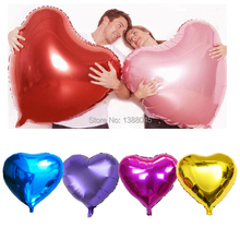 10pcs/lot 75cm Multicolor Heart Foil Balloons Wedding Party Decorations Helium  Balloon Just Married Party Globos 2024 - buy cheap