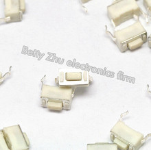200PCS/LOT 3 * 6 * 4.3MM Tact Switch 2 foot vertical white 2024 - buy cheap