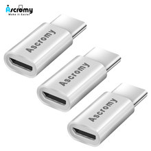 Ascromy 10PCS USB C to Micro USB Charger Adapter for New Apple iPad Pro 2018 11 12.9 inch iPadpro Type C Converter USBC Charging 2024 - buy cheap