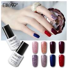Elite99 8pcs/set Glitter Gel Soak Off UV Nail Gel Polish Nail Art 7ml Shining Gel Varnish Semi Permanent Finger Color Glue 2024 - buy cheap