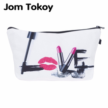 Jom Tokoy косметичка Модная брендовая сумка-Органайзер с теплопередачей, Женская дорожная сумка для макияжа, Портативная сумка женская 2024 - купить недорого