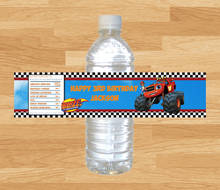 Personalized Blaze and the Monster Machines Bottle Water Labels,wrappers,Baby Shower,Birthday party decorations kids Candy Bar 2024 - buy cheap