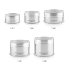 100 pcs/lot 3g 5g 10g 15g 20g Empty Refillable Face Cream Jar Cosmetic Container Plastic Container Empty Sample Make up Pot Tool 2024 - buy cheap