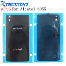 Крышка батарейного отсека 10 шт./лот для Alcatel One Touch Idol 4 6055 OT6055 6055K 6055B 6055Y, корпус батарейного отсека, стекло для телефона с NFC 2024 - купить недорого