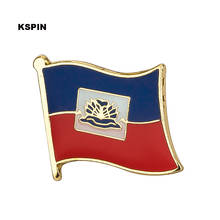 Haiti flag lapel pin badge pin 300pcs a lot Brooch Icons KS-0073 2024 - buy cheap