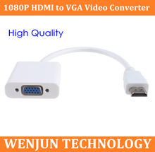 Бесплатная доставка HDMI к VGA кабель, HDMI к VGA адаптер, HDMI к VGA конвертер без аудио 2024 - купить недорого