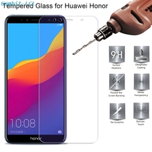 2.5D 9H закаленное стекло для Huawei Honor 7A 7C Pro Русская версия Взрывозащищенная защитная пленка Защитное стекло для экрана 2024 - купить недорого