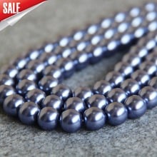 New For Necklace&Bracelet 10mm Light Purple Shell Pearl Beads DIY Gifts For Women Girl Loose Beads Jewelry Making Design 16inch 2024 - buy cheap