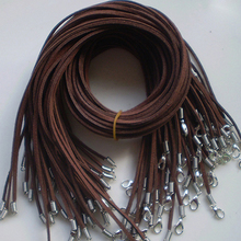 Fio de pelúcia com fechos de lagosta, colar conciso com fios de couro falso, 10 peças 2024 - compre barato