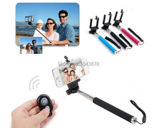 Monopod Tripod Self-timer Stick + Phone Gopro + Bluetooth Self-timer Remote Shutter Controller for iphone 4 5s ipad samsung 2024 - buy cheap