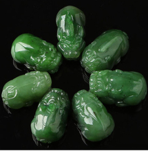 Colgante de visón de jaspe 100% Natural de espinaca verde y Jade Tian 2024 - compra barato