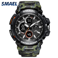 SMAEL-Reloj de pulsera deportivo para hombre, resistente al agua hasta 50M, Digital, Militar 2024 - compra barato