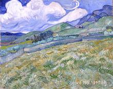 Pinturas de Vincent Van Gogh, paisaje de Saint Remy, arte pintado a mano sobre lienzo, alta calidad 2024 - compra barato