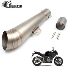 36MM-51MM Universal Motorcycle Abrasive exhaust escape With db killer Modified Scooter Exhaust Pipe Muffle For Honda Suzuki 2024 - buy cheap