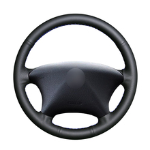 Hand-stitched Black PU Artificial Leather Car Steering Wheel Covers for Citroen Xsara Picasso 2001-2004 Peugeot Partner 2024 - buy cheap