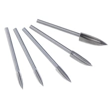 3mm Shank 5Pcs 3-8mm Milling Cutters White Steel Sharp Edges Woodworking Tools Three Blades Wood Carving Knives 2024 - buy cheap