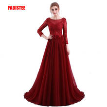 FADISTEE New arrival evening party Dresses long gown Vestido de Festa see through  appliques sexy backless dress 2024 - buy cheap