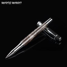 Diamond Clip Black Rollerball Pen Luxury 0.5mm Good Writing Metal Writing Pens for Business Office Gift with an Box 2024 - buy cheap