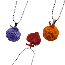 Anime ONE PIECE Necklaces Luffy Ace Law Devil Fruit Cursed Fruit Metal Bead Chain Pendant Necklaces Men Women Jewelry 2024 - buy cheap